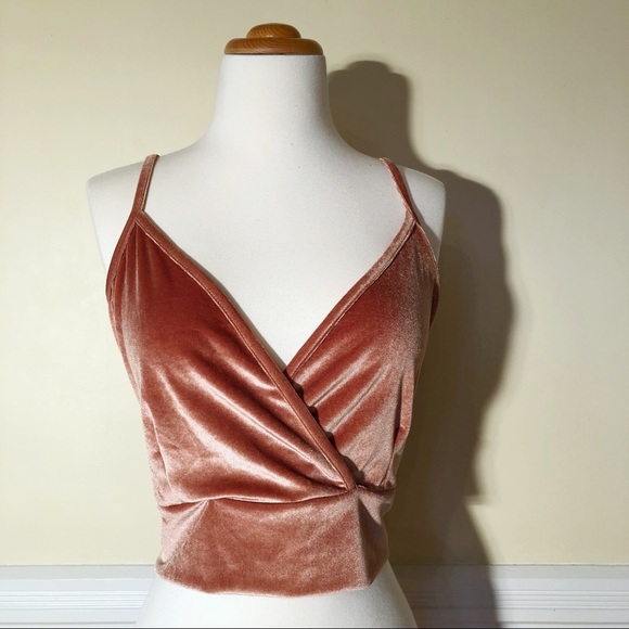 Boohoo Tops - 🦊2xHP!🦊NWOT Velvet copper crop top